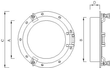 Bullauge Ø 26 cm