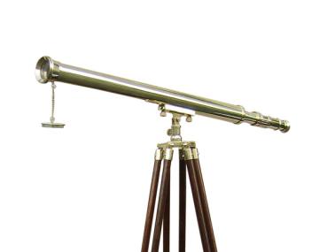 Standteleskop mit Messing-Tubus, kleine Ausführung