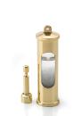 Dänisches Sturmglasbarometer komplett mit Wandhalter / MESSING-Ausführung